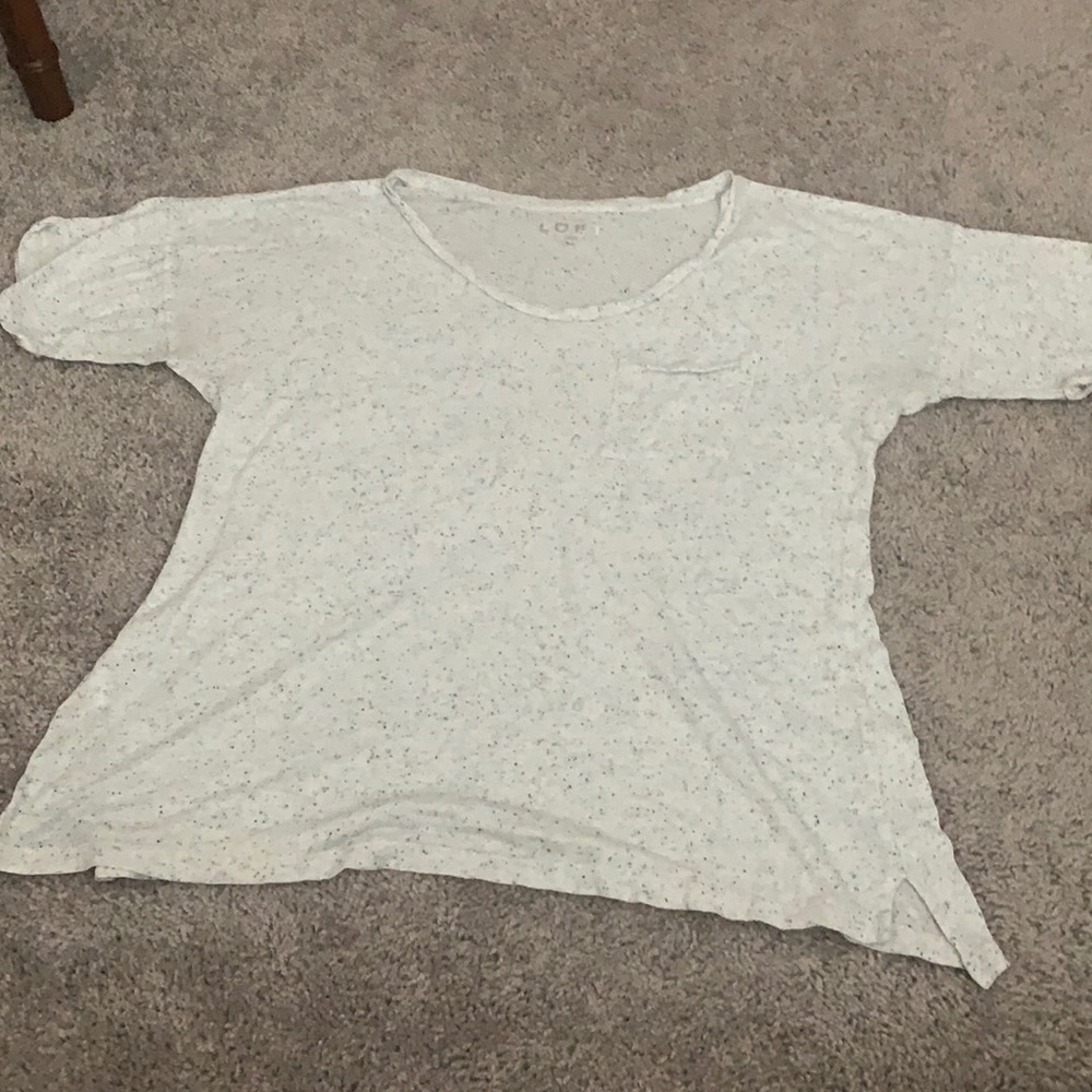 LOFT Speckled Cotton Pocket T-Shirt